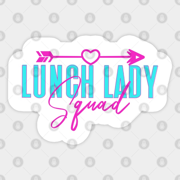 Lunch lady squad Sticker by afmr.2007@gmail.com